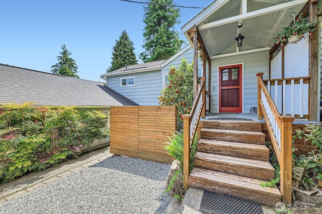 12019B 25th Ave NE, Seattle, WA 98125 - entrance to property featuring roof with shingles