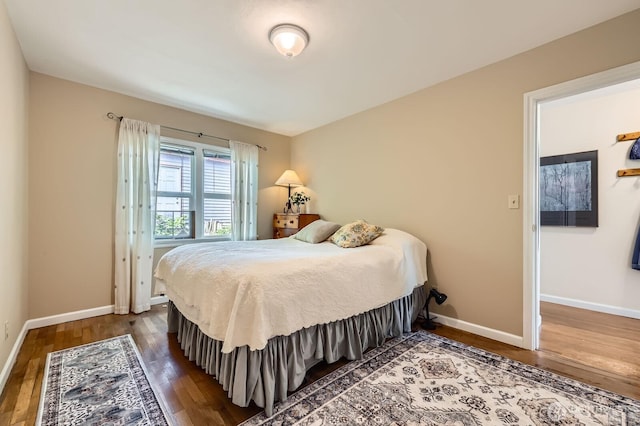 12019B 25th Ave NE, Seattle, WA 98125 - bedroom with dark wood finished floors and baseboards