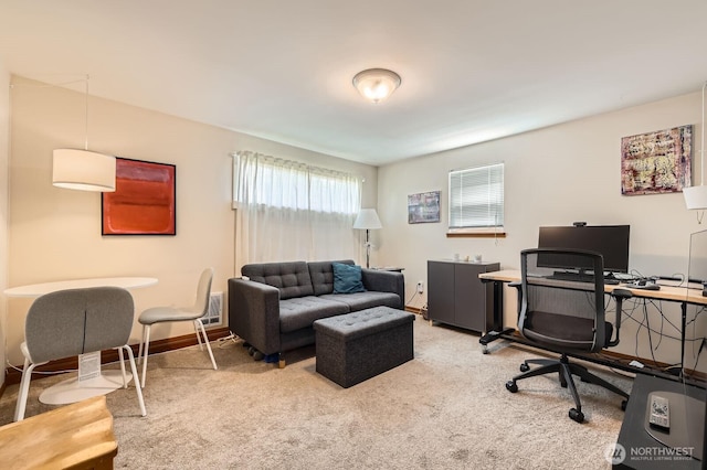 12019B 25th Ave NE, Seattle, WA 98125 - carpeted office with baseboards