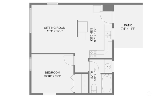 12019B 25th Ave NE, Seattle, WA 98125 - floor plan / room layout