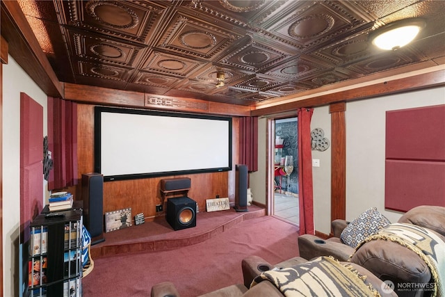 418 Summer Pl SW, Mattawa, WA 99349 - cinema featuring an ornate ceiling and carpet