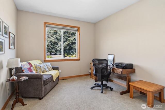 252 Mariners Dr, Sequim, WA 98382 - home office with carpet flooring and baseboards