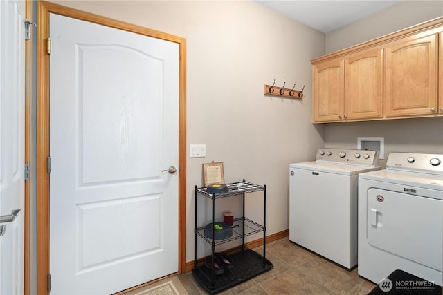 252 Mariners Dr, Sequim, WA 98382 - laundry area featuring cabinet space and washer and clothes dryer