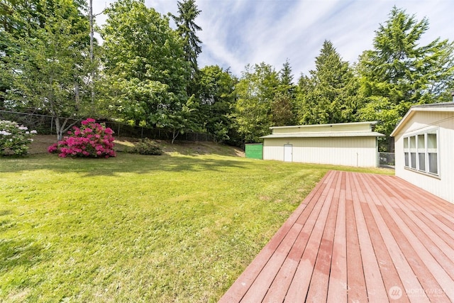 824 Cherub Pl E, Port Orchard, WA 98366 - view of yard with a deck