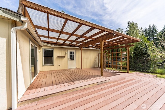 824 Cherub Pl E, Port Orchard, WA 98366 - wooden terrace with a pergola