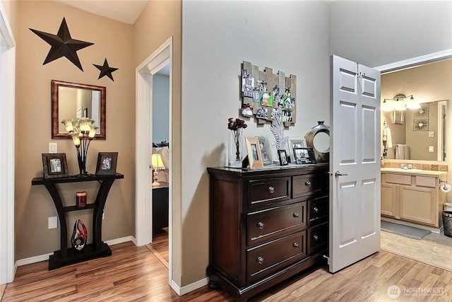 6511 127th Street Ct E Unit 19, Puyallup, WA 98373 - hall featuring light wood-style floors and baseboards