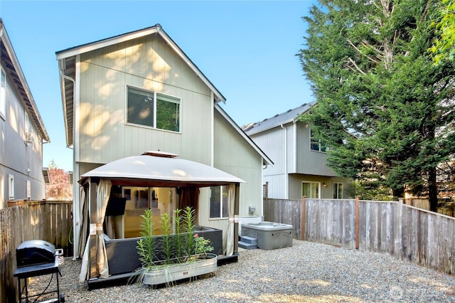 8906 161st St E, Puyallup, WA 98375 - view of front facade with a gazebo and a fenced backyard