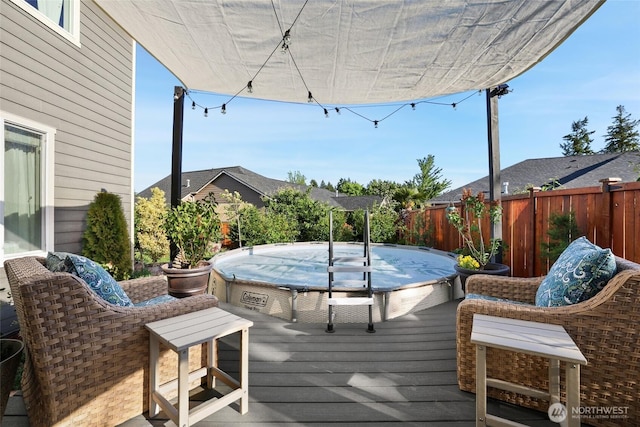 10713 Palisades St SE, Yelm, WA 98597 - wooden deck with a hot tub