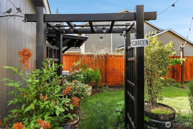 10713 Palisades St SE, Yelm, WA 98597 - view of yard featuring a pergola