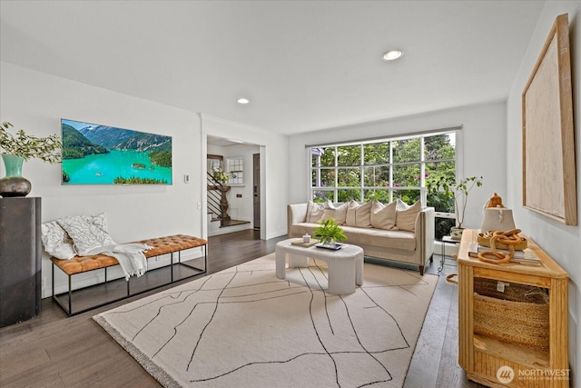 1420 Bellevue Way SE Unit 14, Bellevue, WA 98004 - living room with wood finished floors and recessed lighting