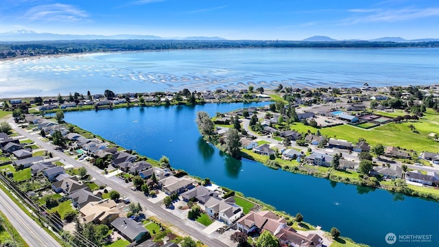 5425 Salish Rd, Blaine, WA 98230 - aerial view of residential area with a water and mountain view