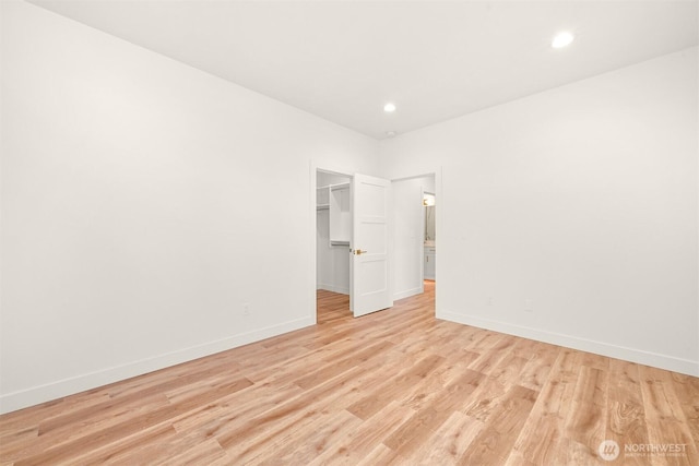 5425 Salish Rd, Blaine, WA 98230 - unfurnished room with light wood finished floors, baseboards, and recessed lighting