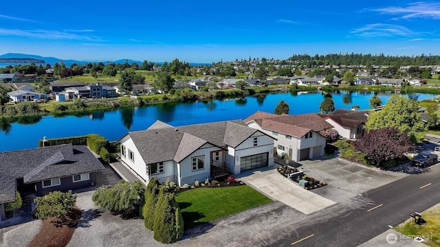 5425 Salish Rd, Blaine, WA 98230 - aerial view of residential area featuring a water and mountain view