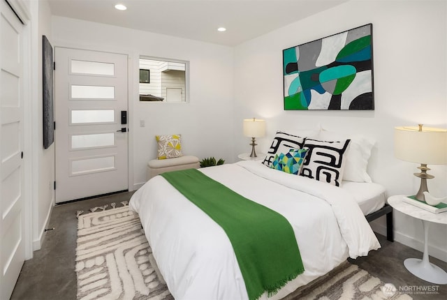 3852 Beach Dr SW Unit A, Seattle, WA 98116 - bedroom featuring recessed lighting and a closet