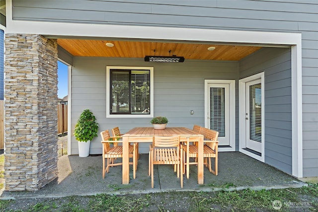 2114 Hawks View Ln, Winlock, WA 98596 - view of patio featuring outdoor dining area
