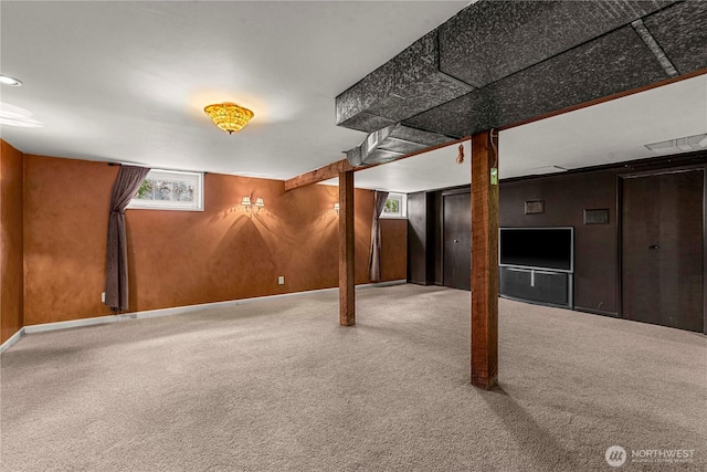 1361 Mission Creek Rd, Cashmere, WA 98815 - basement with carpet flooring