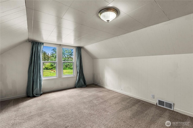 1361 Mission Creek Rd, Cashmere, WA 98815 - additional living space with carpet, vaulted ceiling, and baseboards