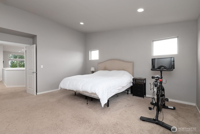 8223 31st Street Ct E, Edgewood, WA 98371 - bedroom featuring carpet flooring, baseboards, and recessed lighting