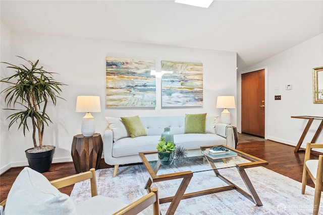 2342 N 120th St, Seattle, WA 98133 - living area with wood finished floors and baseboards