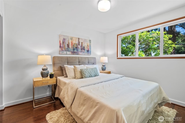 2342 N 120th St, Seattle, WA 98133 - bedroom with dark wood finished floors and baseboards