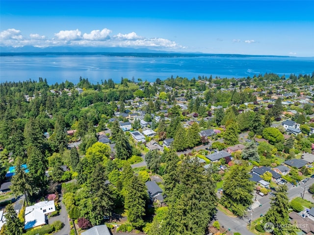 711 NW 120th St, Seattle, WA 98177 - aerial view of residential area featuring a nearby body of water