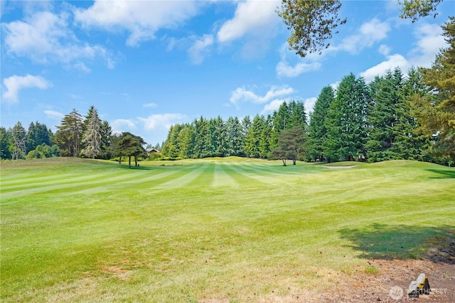 7118 Ashdown Ln SE, Olympia, WA 98513 - surrounding community featuring golf course view, a lawn, and view of scattered trees