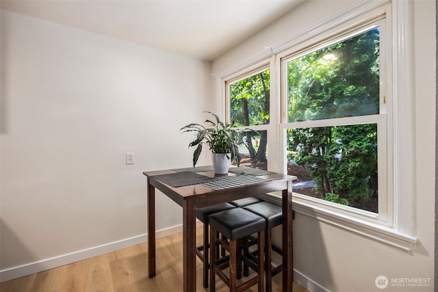 1704 27th Ave, Seattle, WA 98122 - dining area featuring wood finished floors and baseboards