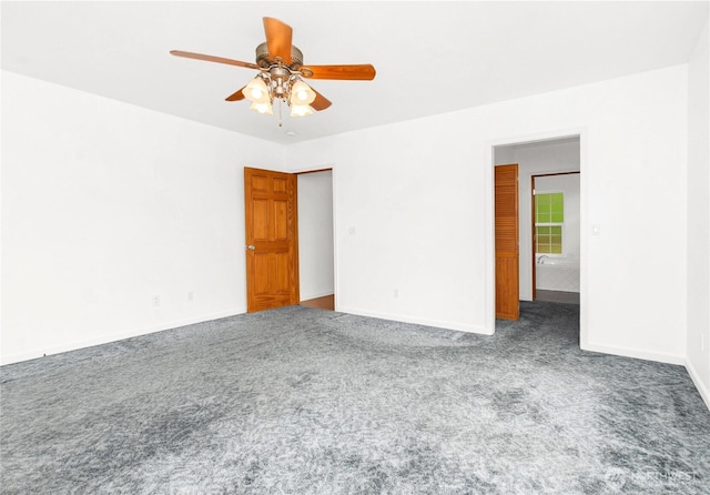 514 Mckinley Ave, Raymond, WA 98577 - carpeted empty room with ceiling fan and baseboards