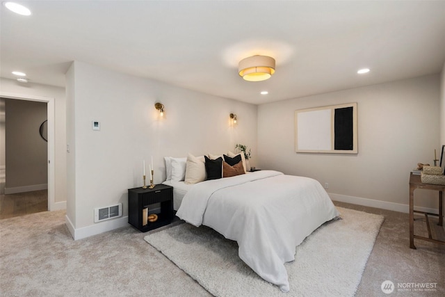 200 James St Unit 206, Edmonds, WA 98020 - bedroom with carpet flooring, recessed lighting, and baseboards