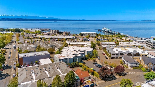 200 James St Unit 206, Edmonds, WA 98020 - aerial view of a water and mountain view
