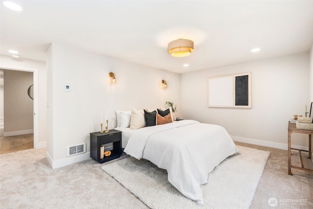 200 James St Unit 206, Edmonds, WA 98020 - carpeted bedroom with recessed lighting and baseboards