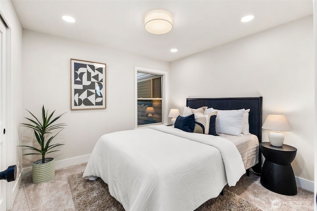 200 James St Unit 206, Edmonds, WA 98020 - bedroom with carpet, baseboards, and recessed lighting