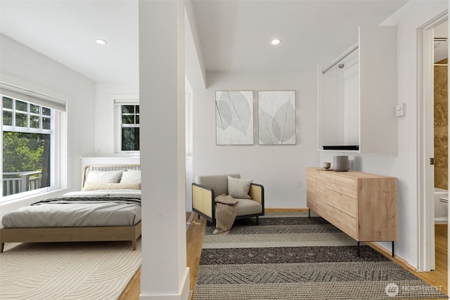 1542 Grand Ave, Seattle, WA 98122 - bedroom featuring wood finished floors and recessed lighting
