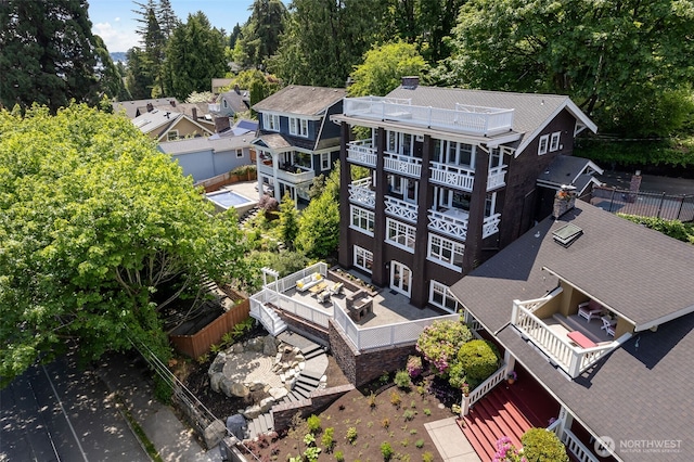 1542 Grand Ave, Seattle, WA 98122 - drone / aerial view