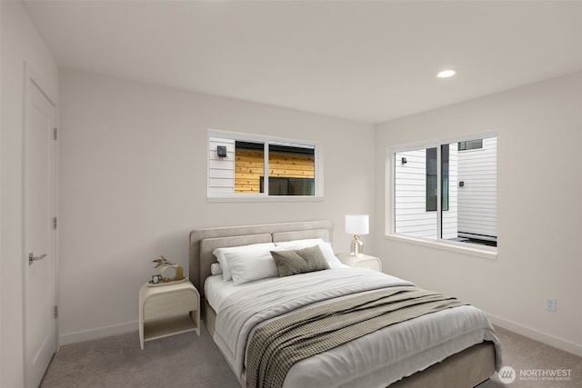 9223A 14th Ave NW, Seattle, WA 98117 - bedroom with carpet, baseboards, and recessed lighting