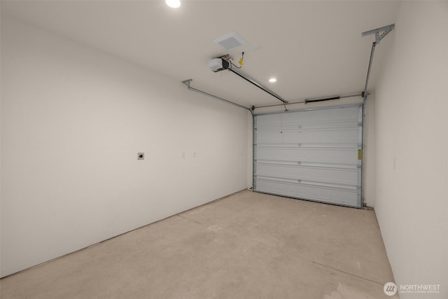 9223A 14th Ave NW, Seattle, WA 98117 - garage with a garage door opener and recessed lighting