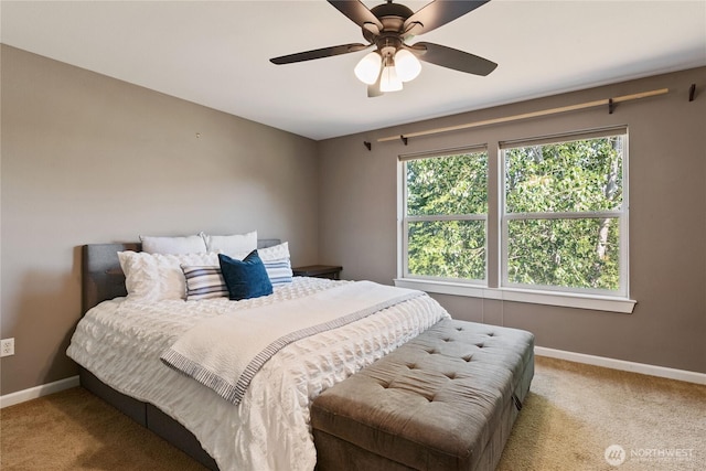 19333 205th St E, Orting, WA 98360 - carpeted bedroom with baseboards and ceiling fan