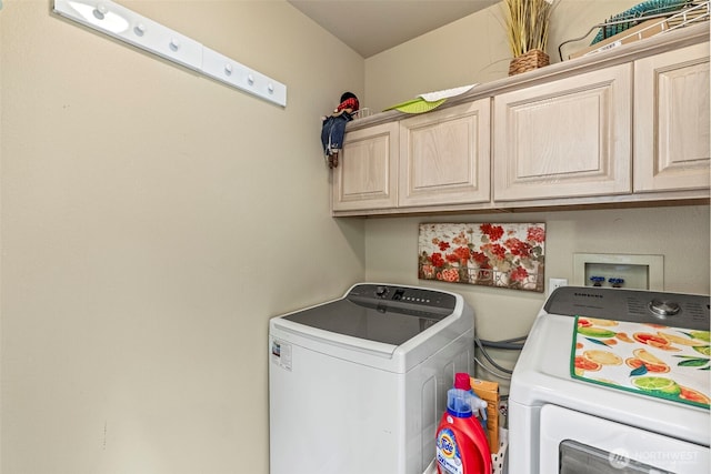 8 Clearview Dr, Longview, WA 98632 - laundry room featuring cabinet space and independent washer and dryer