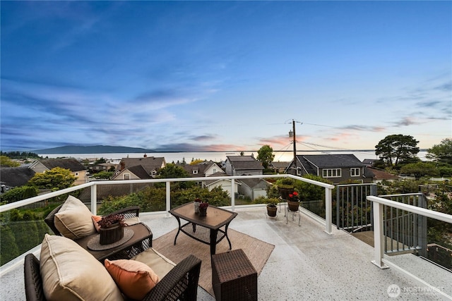 714 13th St, Bellingham, WA 98225 - view of balcony at dusk