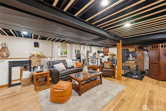 714 13th St, Bellingham, WA 98225 - living room featuring wood finished floors and baseboards