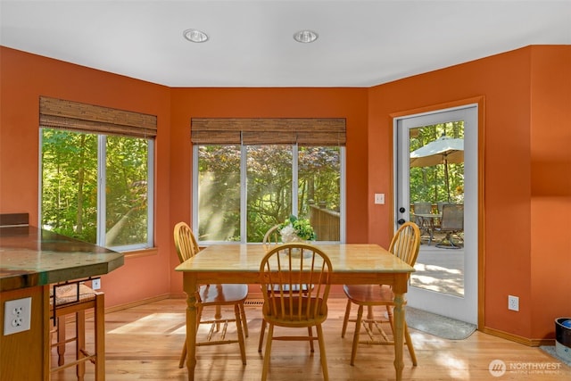 2041 NW Tregaten Ln, Poulsbo, WA 98370 - dining space with light wood finished floors and baseboards
