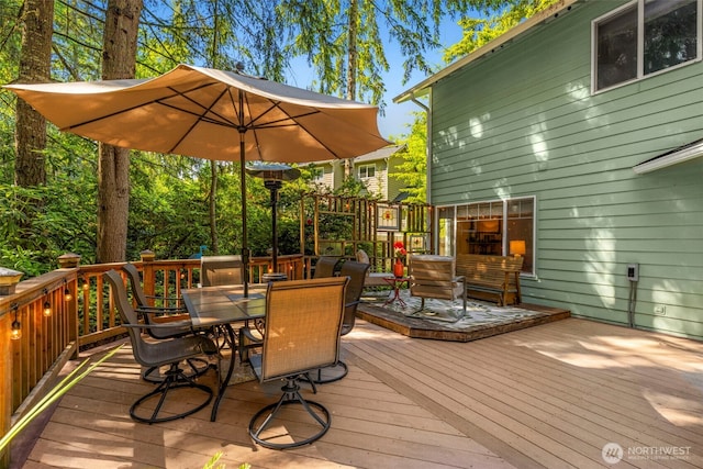 2041 NW Tregaten Ln, Poulsbo, WA 98370 - deck with outdoor dining area