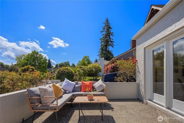 3249 Conkling Pl W, Seattle, WA 98119 - view of patio featuring an outdoor hangout area