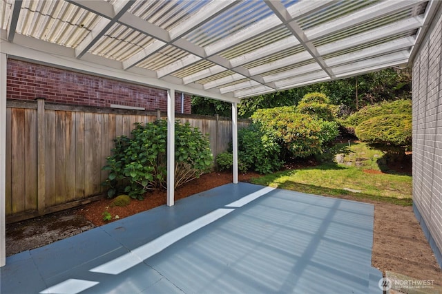 3249 Conkling Pl W, Seattle, WA 98119 - fenced backyard featuring a pergola and a patio