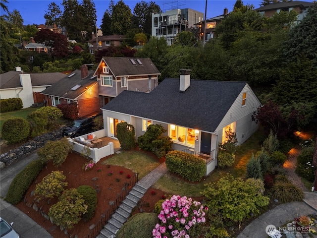 3249 Conkling Pl W, Seattle, WA 98119 - aerial view of property and surrounding area