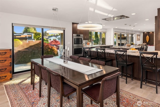 12 Columbia Ky, Bellevue, WA 98006 - dining space with plenty of natural light and light wood-style floors
