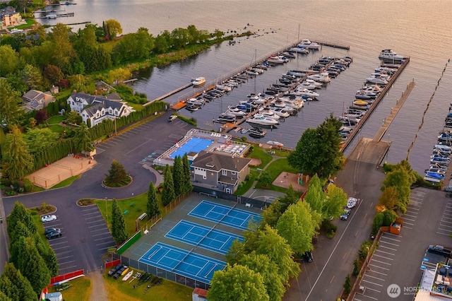 12 Columbia Ky, Bellevue, WA 98006 - aerial view of a nearby body of water and numerous boat docks