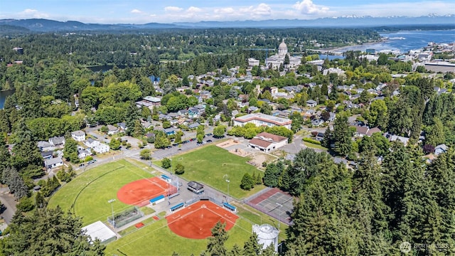 2319 Washington St SE, Olympia, WA 98501 - drone / aerial view of a nearby body of water and a heavily wooded area