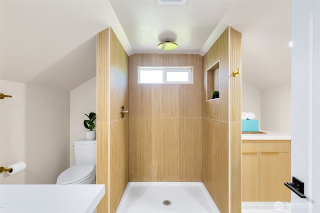 4022 N 19th St, Tacoma, WA 98406 - bathroom featuring toilet, vanity, and tiled shower