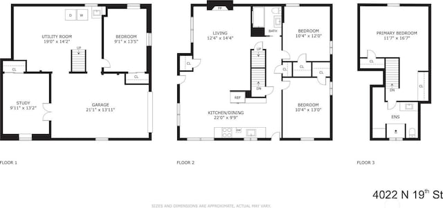 4022 N 19th St, Tacoma, WA 98406 - room layout